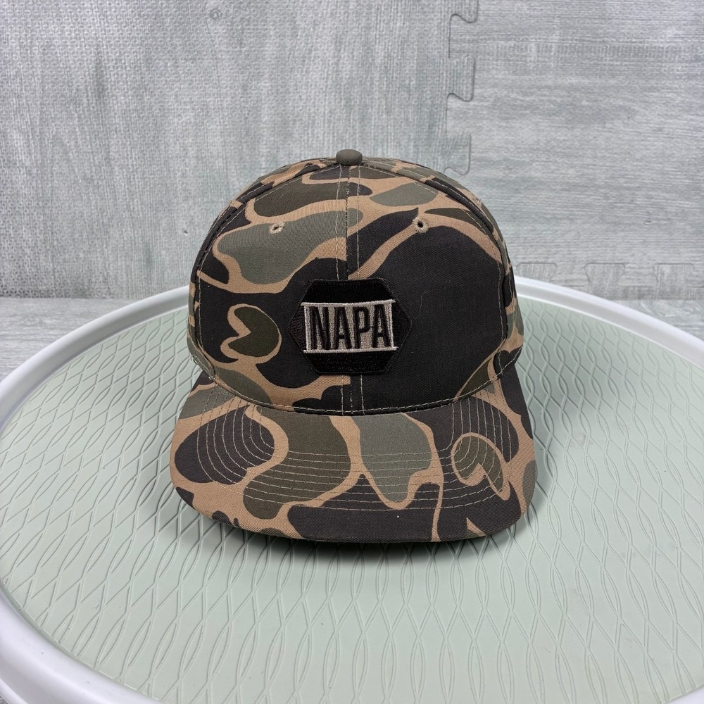 Vintage NAPA Racing Hat Cap Snapback Duck Camouflage NASCAR Racing